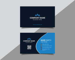 Multipurpose Creative corporate business card design Template Double side with professional Elegant