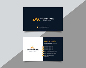 Multipurpose Creative corporate business card design Template Double side with professional Elegant