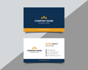 Multipurpose Creative corporate business card design Template Double side with professional Elegant