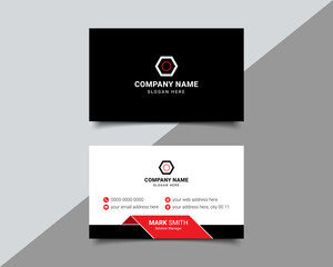 Multipurpose Creative corporate business card design Template Double side with professional Elegant