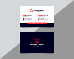 Multipurpose Creative corporate business card design Template Double side with professional Elegant