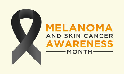 Melanoma and Skin Cancer Awareness Month. Vector banner, poster, card and background for Skin Cancer
