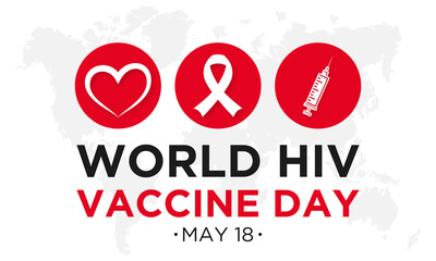 World AIDS Vaccine Day. Vector banner, poster, card and background for AIDS Vaccine