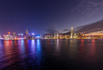 Obraz premium Hong Kong Cityscape at Dusk