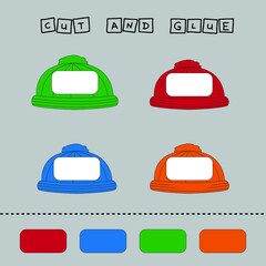 
Find a shadow hat. Match   wear with correct shadow.  Preschool worksheet, kids activity worksheet, printable worksheet
