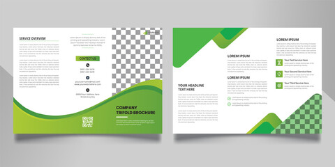 Professional corporate trifold brochure template for your business.