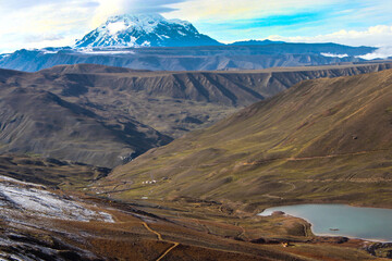 Pico Illimani, visto do Chacaltaya, próximo a La Paz