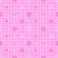 seamless background with hearts