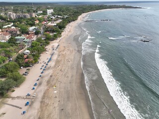 Aerial view of Tamarindo in Guanacaste, Costa Rica