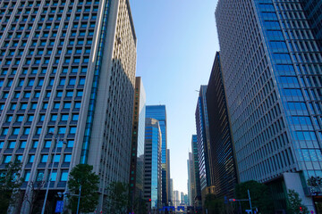 Fototapeta premium Business city of Tokyo, Japan