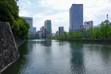 Fototapeta na wymiar Imperial Palace Garden in Tokyo, Japan