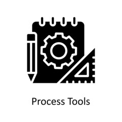 Process Tools vector Solid Icon Design illustration. Creative Process Symbol on White background EPS 10 File