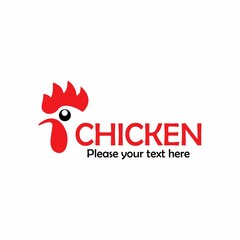 Chicken icon logo design template illustration