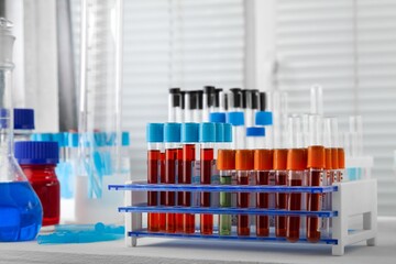 Analysis lab sample of new strain of Coronavirus Omicron.