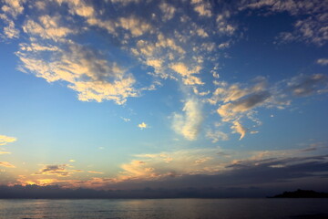 set of pictures of the beauty of nature in the morning