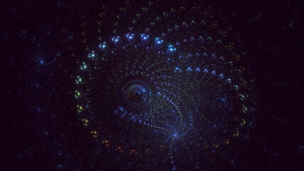 3D rendering abstract round light background