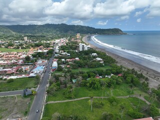 Obraz premium Aerial View of Jaco Beach in Garabito, Costa Rica