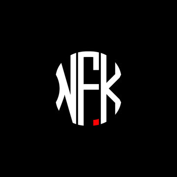 NFK letter logo creative design with vector graphic