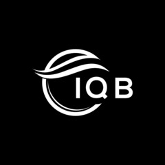 IQB letter logo design on black background. IQB  creative initials letter logo concept. IQB letter design.
