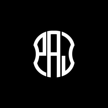 PAJ letter logo creative design with vector graphic
