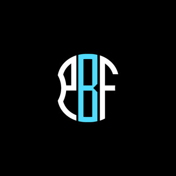 PBF letter logo creative design with vector graphic