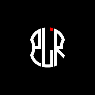 PLR letter logo creative design with vector graphic