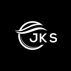 JKS letter logo design on black background. JKS  creative initials letter logo concept. JKS letter design.
