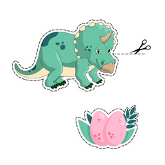dinosaur carving stickers