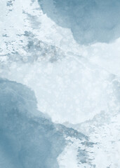 Abstract watercolor background blue