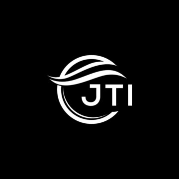 JTI letter logo design on black background. JTI  creative initials letter logo concept. JTI letter design.

