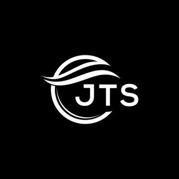 JTS letter logo design on black background. JTS creative initials letter logo concept. JTS letter design. 