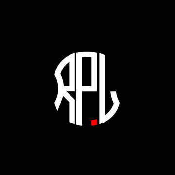 RPL letter logo creative design with vector graphic