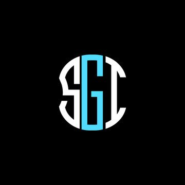 SGI letter logo abstract creative design. SGI unique design	