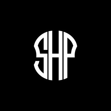 SHP letter logo abstract creative design. SHP unique design	