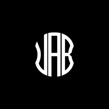 UAB letter logo abstract creative design. UAB unique design	