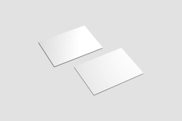 Blank Two A6 Card Mockup 