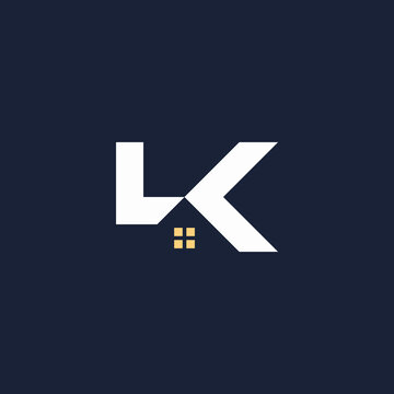 Initial Letter LK Home Logo