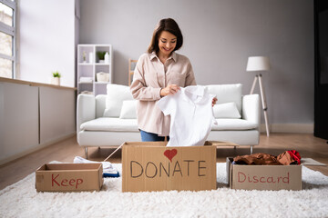 Donating Decluttering And Cleaning Up Wardrobe