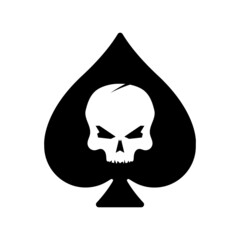 Ace of spades with Skull icon
