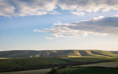 Breath taking views from the South Downs near Lewes in East Sussex looking west to Kingston Ridge south east England UK © SuxxesPhoto