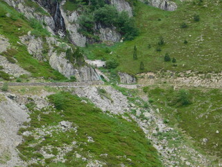 vía de tren de alta montaña