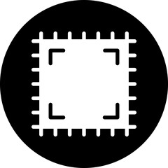 processor glyph icon