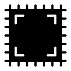 processor glyph icon