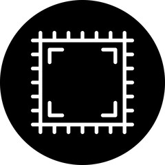 processor glyph icon