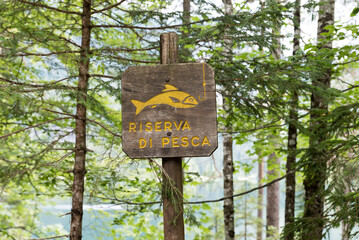 Tovel lake Trentino Alto Adige Italy