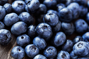 fresh ripe blueberries berries.