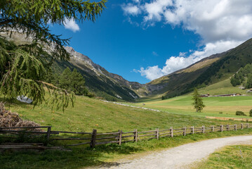 Fototapeta na wymiar Mountain trail South Tyrol Italy