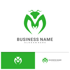 Mantis logo vector template, Creative Mantis logo design concepts