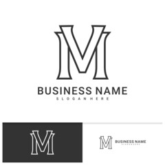 Initial M V logo vector template, Creative M V logo design concepts