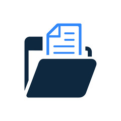 Folder, document, documents icon. Simple vector sketch.